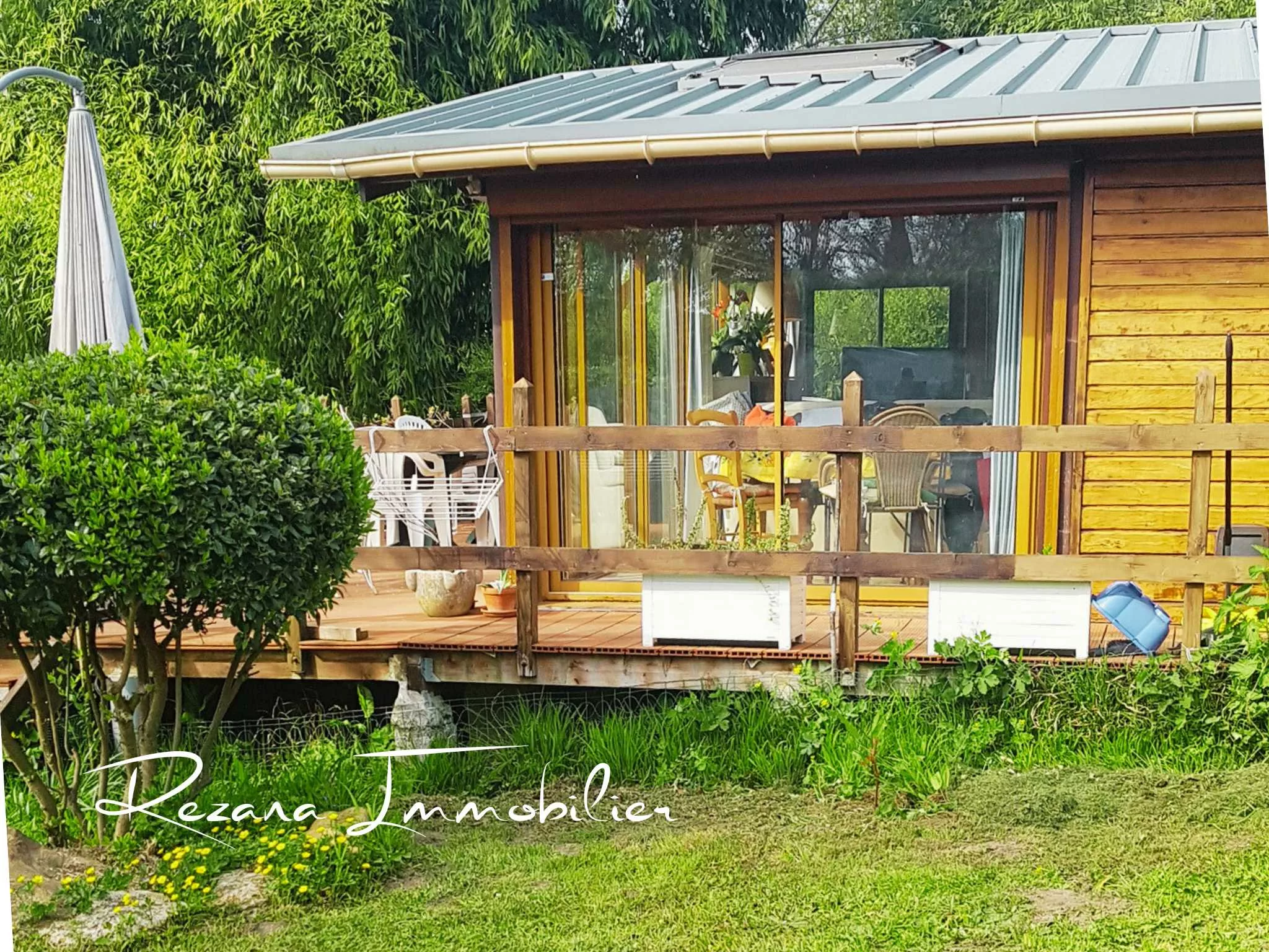 Chalet plain-pied 45 m² Héricy accès direct Seine