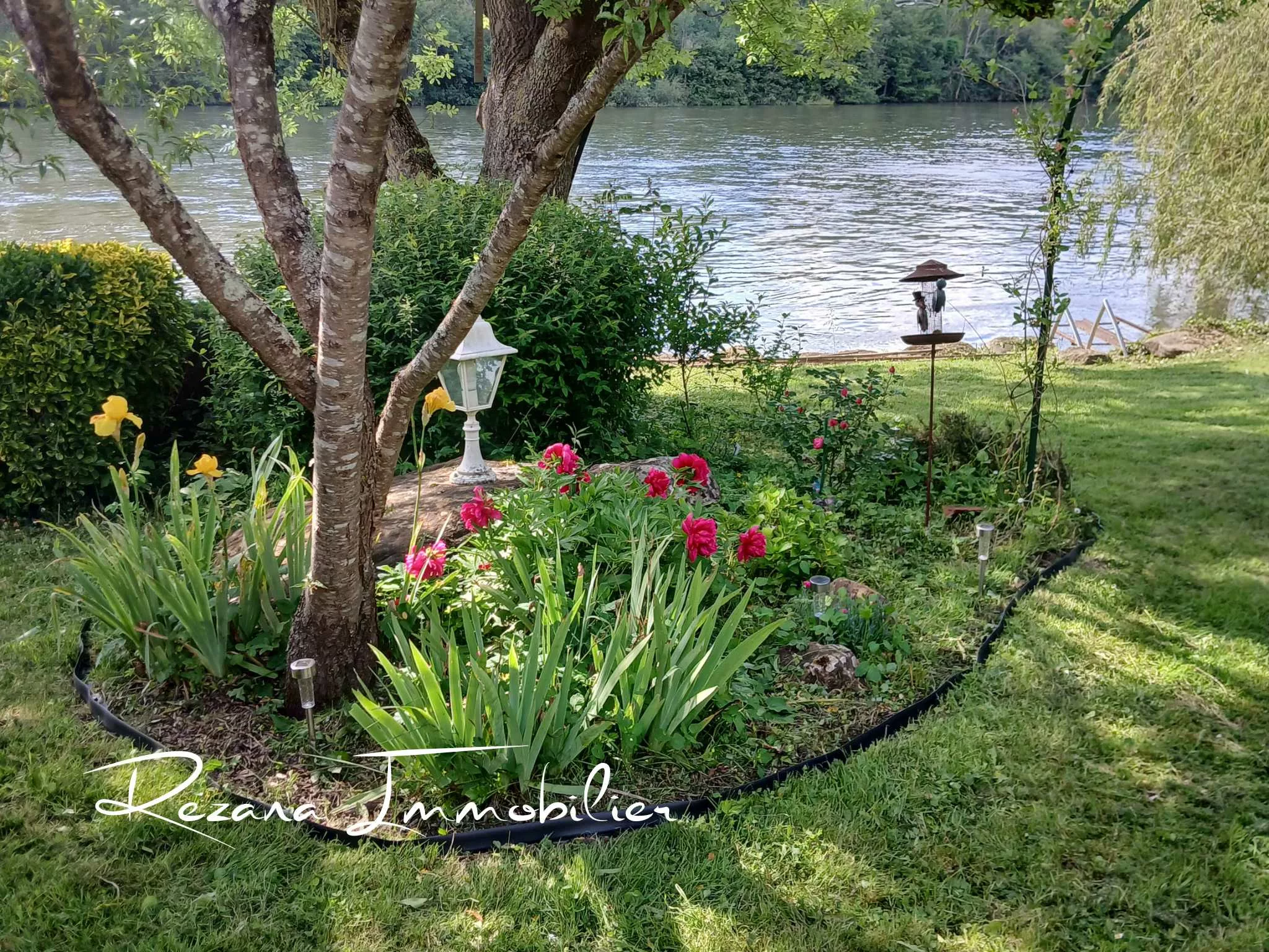 jardin 295 m² maison plain-pied Héricy avec accès Seine