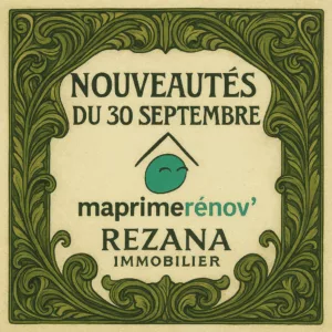 MaPrimeRénov 2025 agence immobilière Héricy Samoreau Vulaines-sur-seine Rezana Immobilier