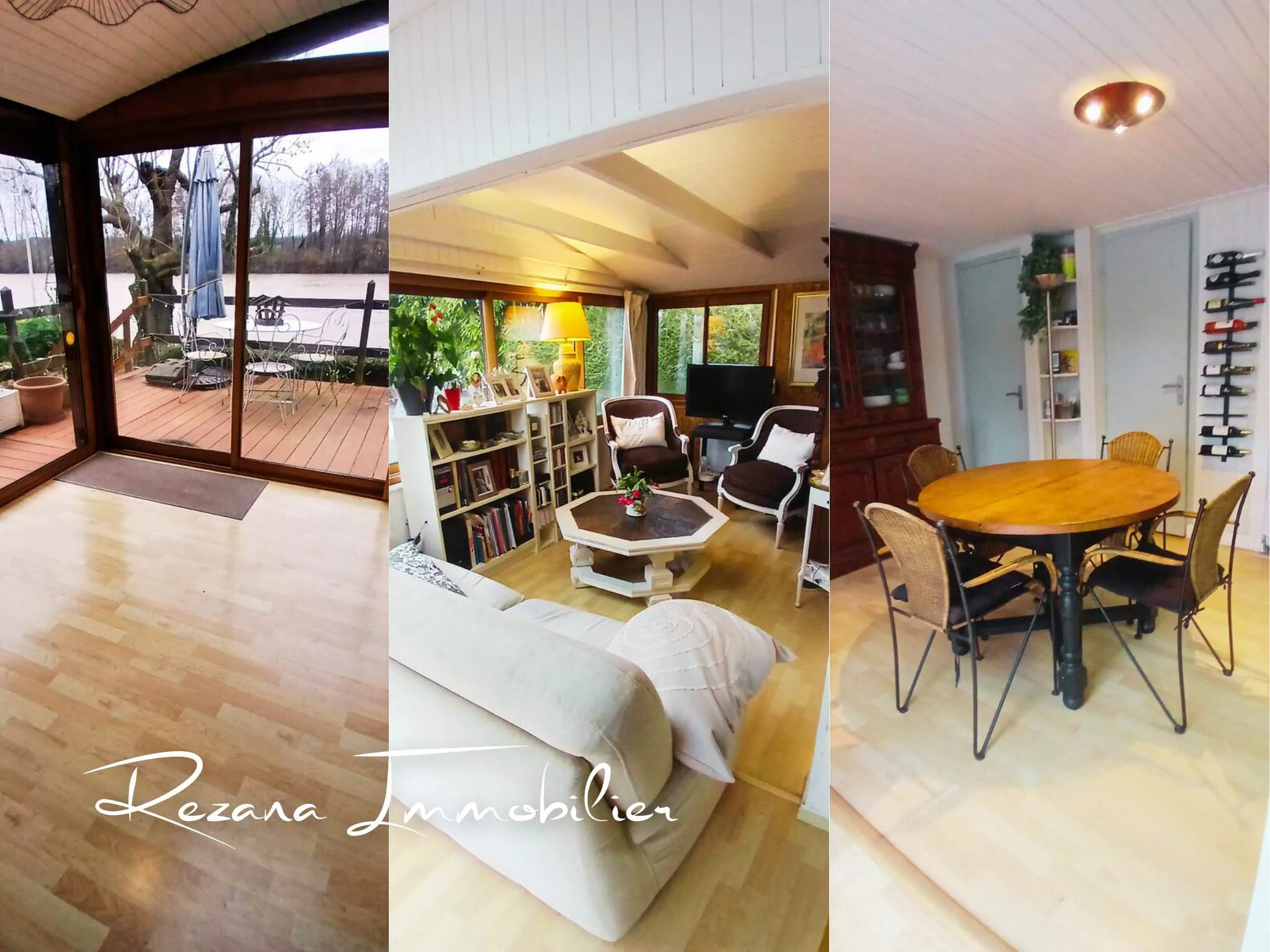 salon salle à manger maison plain-pied Héricy rénovée