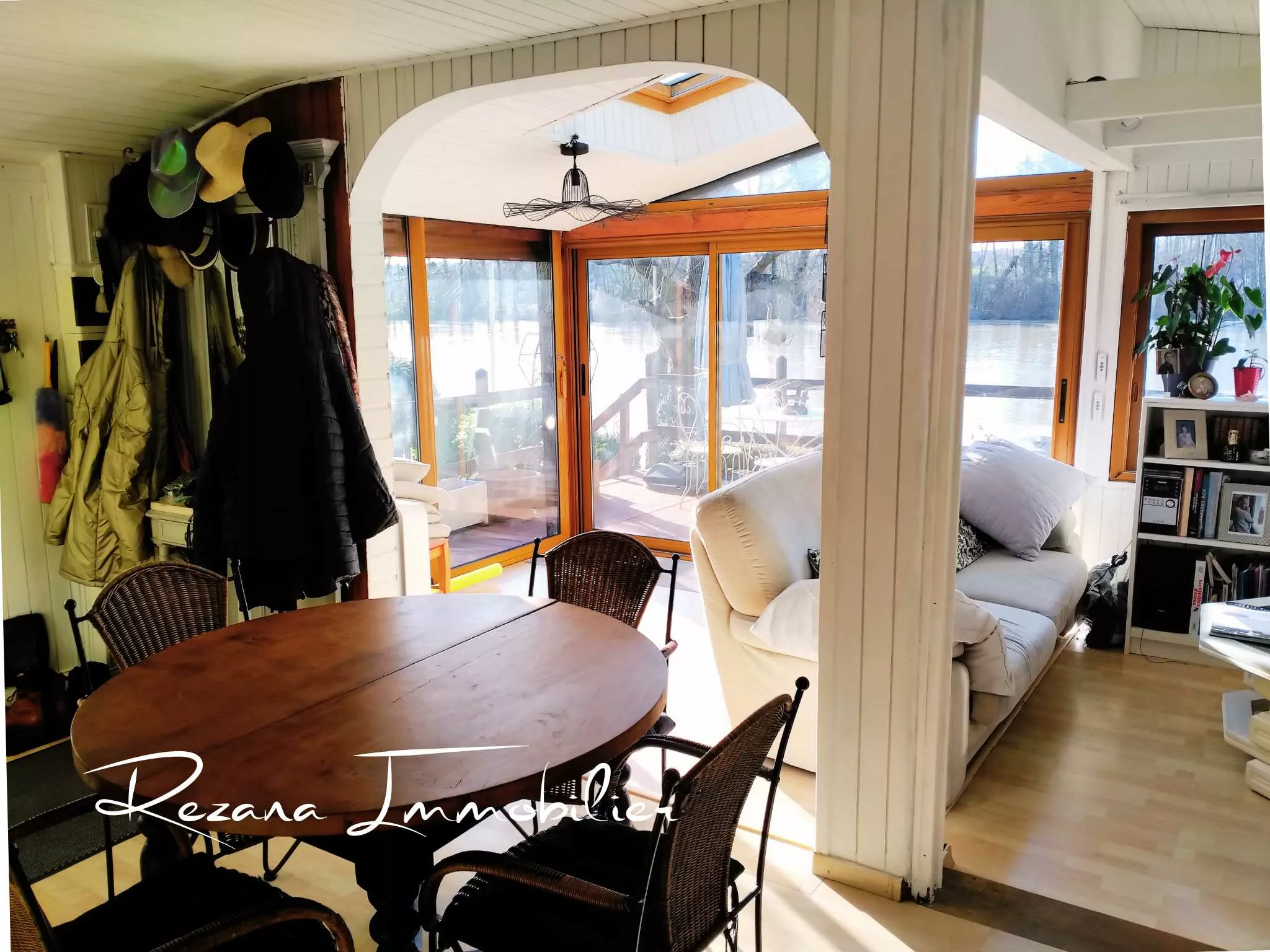 salon salle à manger maison plain-pied Héricy rénovée