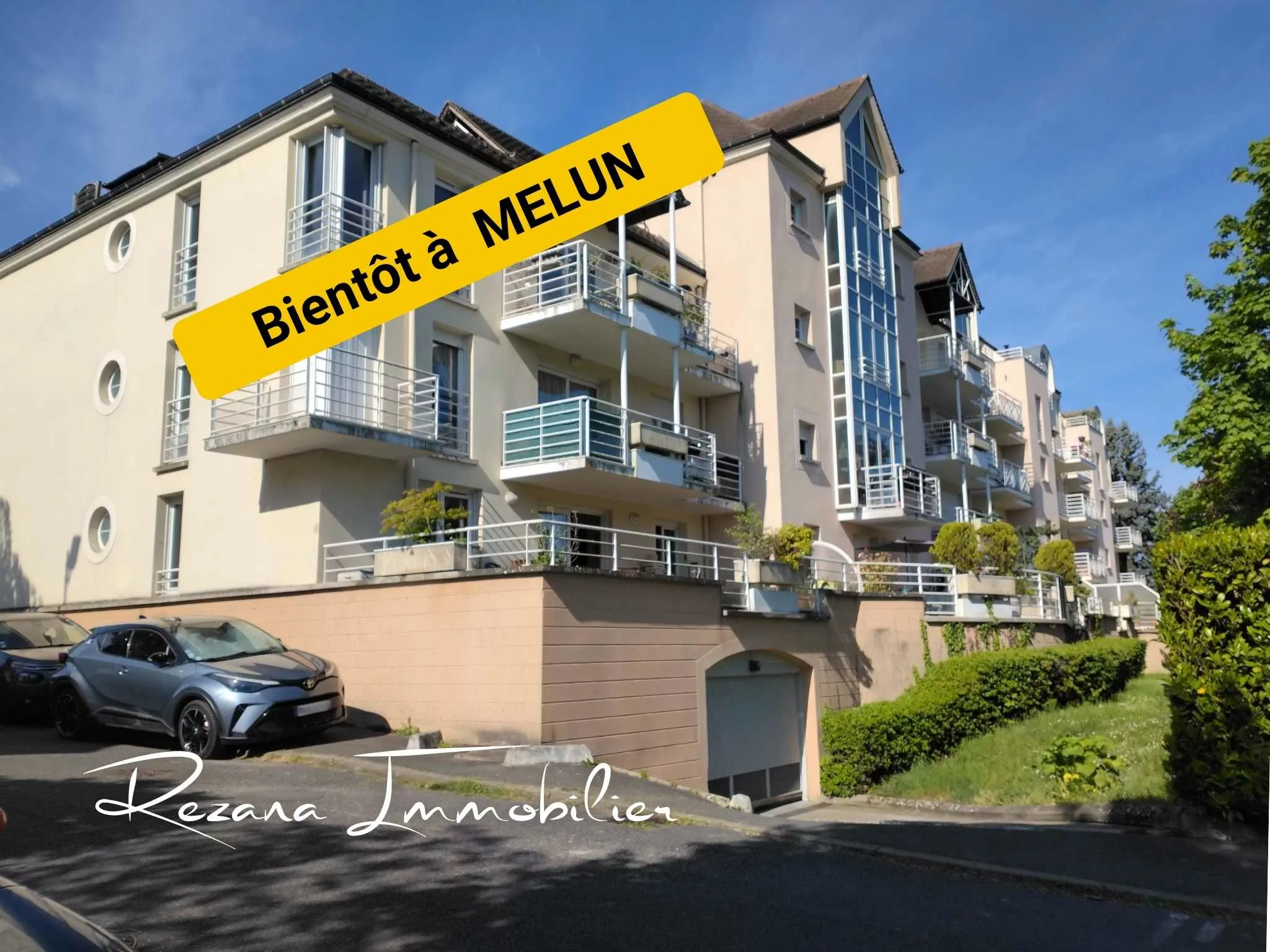 Vue extérieure de la résidence à Melun proche de la gare