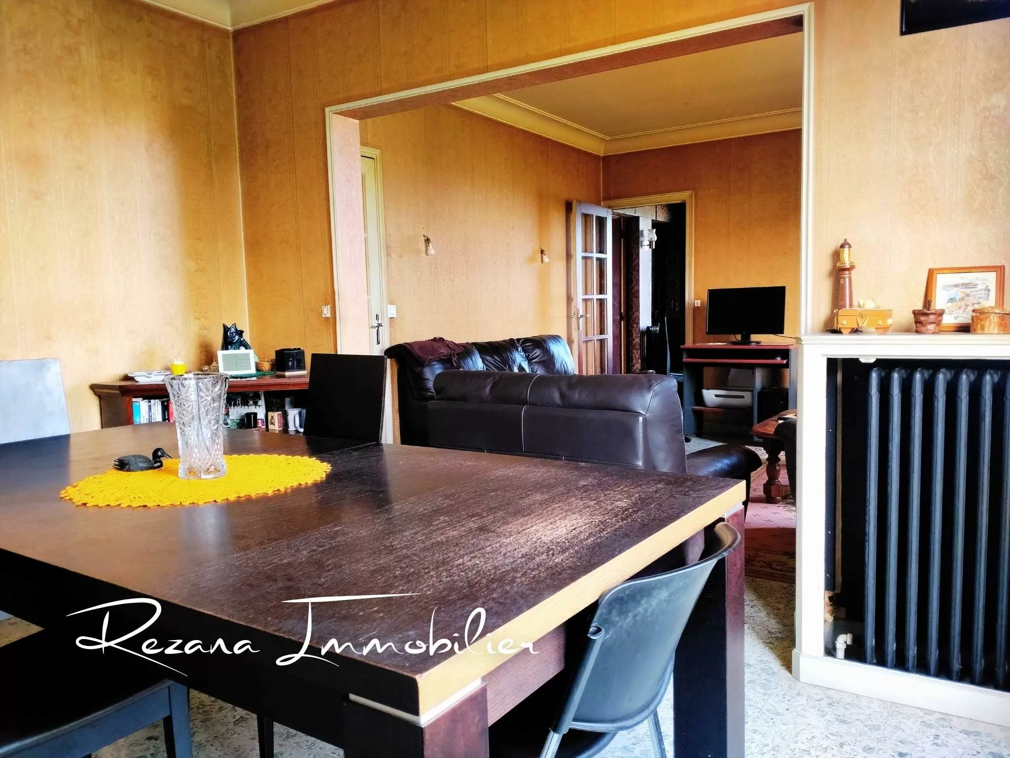 séjour double lumineux maison 115m2